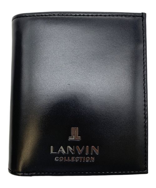 LANVIN（ライバン）LANVIN (ライバン) 2つ折り財布 ブラックの古着・服飾アイテム