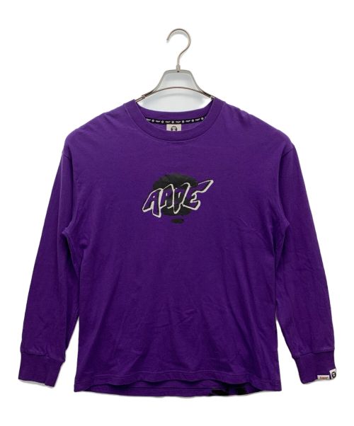 Aape BY A BATHING APE（エーエイプ バイ アベイシングエイプ）AAPE BY A BATHING APE (エーエイプ バイ アベイシングエイプ) カットソー パープル サイズ:Mの古着・服飾アイテム