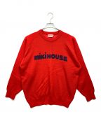 mikihouseミキハウス）の古着「ニット」｜レッド×ネイビー