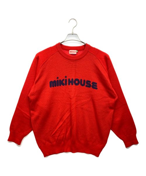 mikihouse（ミキハウス）mikihouse (ミキハウス) ニット レッド×ネイビー サイズ:Lの古着・服飾アイテム