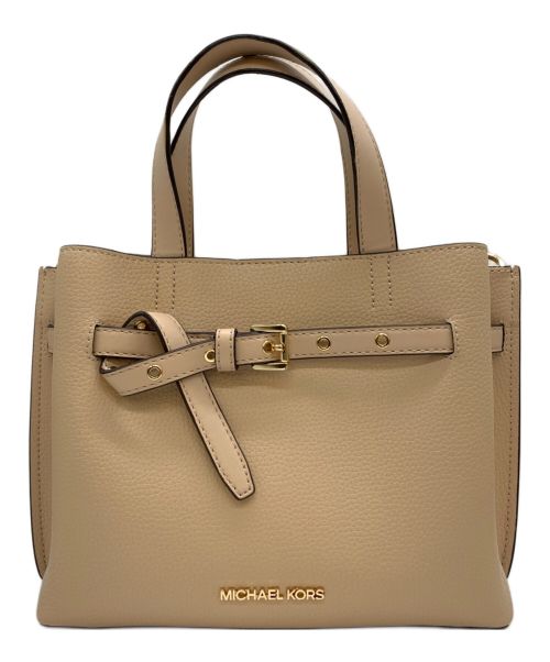 MICHAEL KORS（マイケルコース）MICHAEL KORS (マイケルコース) 2WAYショルダーバッグ ベージュの古着・服飾アイテム