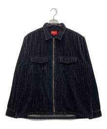 SUPREME（シュプリーム）の古着「23ss 2-Tone Corduroy Zip Up Shirt」｜ブラック