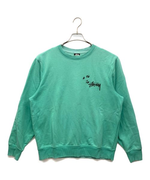 stussy（ステューシー）stussy (ステューシー) スウェット グリーン サイズ:Mの古着・服飾アイテム