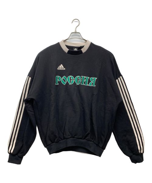 adidas（アディダス）adidas (アディダス) Gosha Rubchinskiy (ゴーシャラブチンスキー) スウェット ブラック サイズ:JPN Mの古着・服飾アイテム