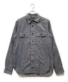 NIGEL CABOURN（ナイジェルケーボン）の古着「シャツジャケット」｜ブルー