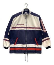 Champion（チャンピオン）の古着「トラックジャケット」｜ネイビー×ホワイト