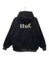 HUF (ハフ) 裏ボアジップパーカー ブラック サイズ:M：12000円