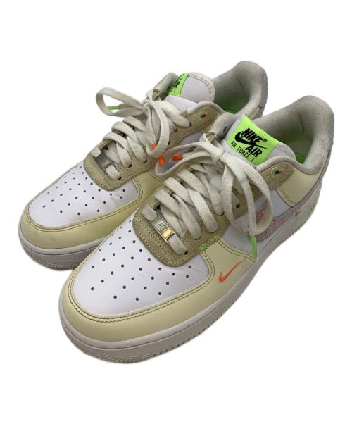 NIKE（ナイキ）NIKE (ナイキ) AIRFORCE1LOW(エアフォースワンロウ) アイボリー×グレー サイズ:26cmの古着・服飾アイテム