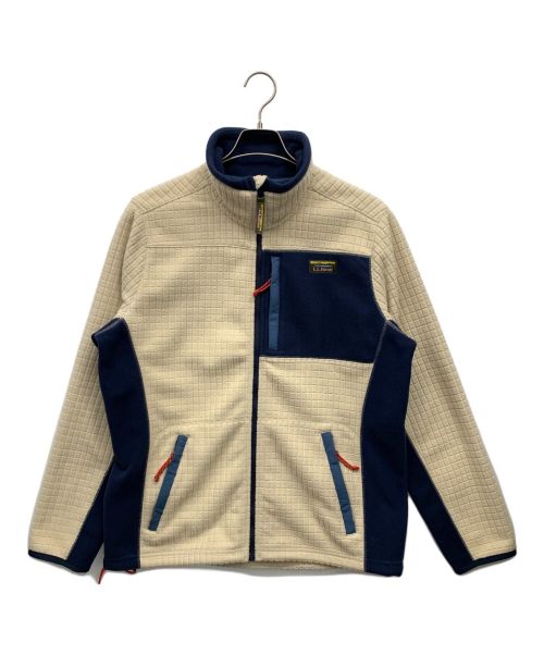 L.L.Bean（エルエルビーン）L.L.Bean (エルエルビーン) フリースジャケット アイボリー×ネイビー サイズ:Mの古着・服飾アイテム