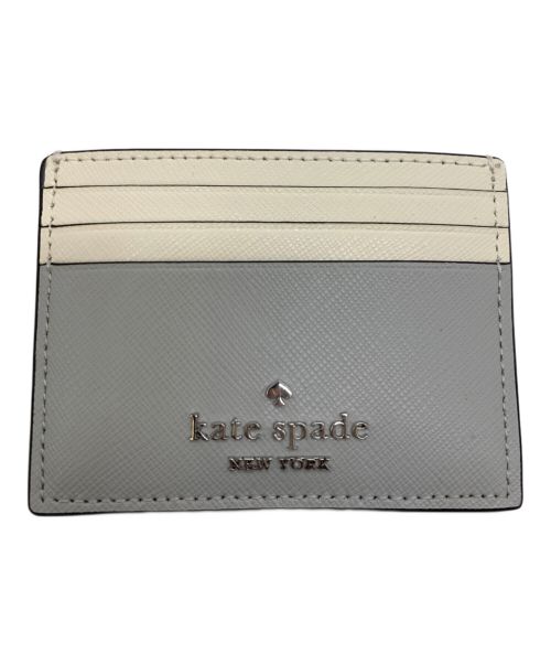 Kate Spade（ケイトスペード）Kate Spade (ケイトスペード) カードケース グレー×アイボリーの古着・服飾アイテム