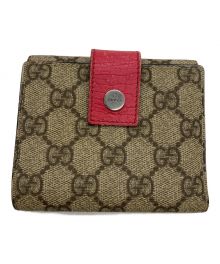 GUCCI（グッチ）の古着「3つ折り財布」｜ベージュ×ピンク