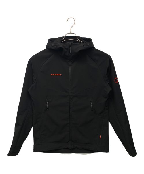 MAMMUT（マムート）MAMMUT (マムート) ソフトシェル フーデッド ジャケット ブラック サイズ:Mの古着・服飾アイテム