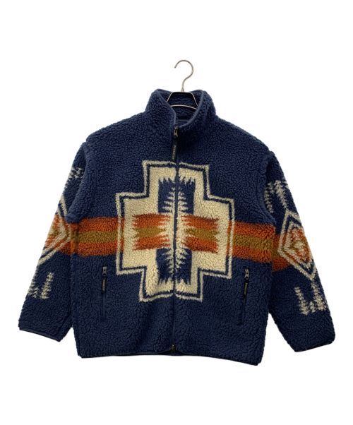 PENDLETON（ペンドルトン）PENDLETON (ペンドルトン) ボアフリースジャケット ブルー サイズ:Mの古着・服飾アイテム