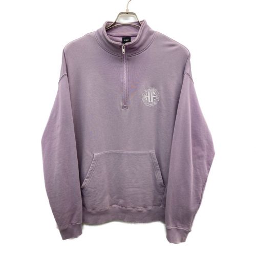 HUF（ハフ）HUF (ハフ) ハーフジップスウェット バイオレット サイズ:Lの古着・服飾アイテム