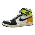 NIKE (ナイキ) AIR JORDAN1 RETRO HIGH OG ブラック×ホワイト サイズ:27.5㎝：10000円