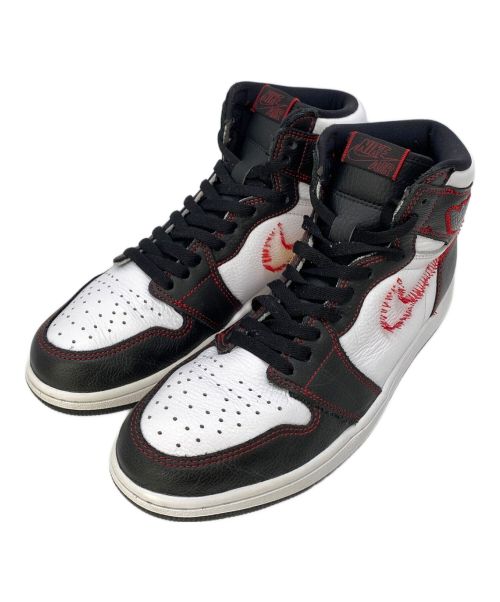 NIKE（ナイキ）NIKE (ナイキ) Nike Air Jordan 1 High OG Defiant/Gym Red（デファイアント/ジム レッド） ホワイト×ブラック サイズ:27.5㎝の古着・服飾アイテム