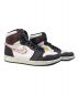 中古・古着 NIKE (ナイキ) Nike Air Jordan 1 High OG Defiant/Gym Red（デファイアント/ジム レッド） ホワイト×ブラック サイズ:27.5㎝：13000円