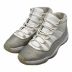 NIKE（ナイキ）の古着「AIR JORDAN 11 WMNS METALLIC SILVER」｜ホワイト×グレー