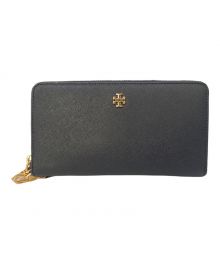 TORY BURCH（トリーバーチ）の古着「ラウンドファスナー財布」｜ネイビー