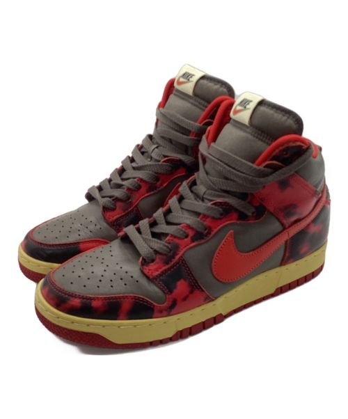 NIKE（ナイキ）NIKE (ナイキ) NIKE DUNK HIGH レッド×ベージュ サイズ:US8の古着・服飾アイテム