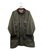 Barbour×KAPTAIN SUNSHINEバブアー×キャプテンサンシャイン）の古着「Stand Collar Traveller Coat」｜グリーン×ブラウン