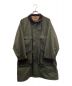 Barbour（バブアー）の古着「Stand Collar Traveller Coat」｜グリーン×ブラウン