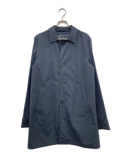 HERNO（ヘルノ）HERNO (ヘルノ) ステンカラーコート ネイビー サイズ:48の古着・服飾アイテム