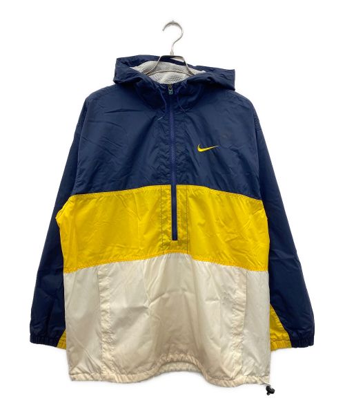 NIKE（ナイキ）NIKE (ナイキ) アノラックパーカー ネイビー×イエロー サイズ:Mの古着・服飾アイテム