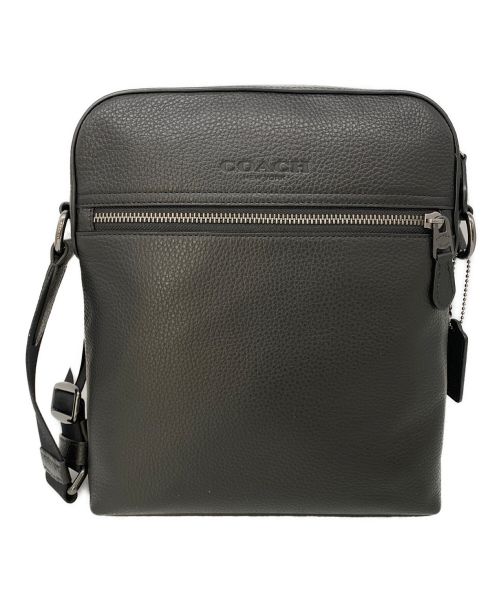 COACH（コーチ）COACH (コーチ) レザーショルダーバッグ ブラック 未使用品の古着・服飾アイテム