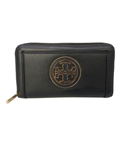 TORY BURCH（トリーバーチ）TORY BURCH (トリーバーチ) ラウンドファスナー財布 ブラックの古着・服飾アイテム