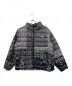 RVCAルーカ）の古着「BREEZY PUFFER JACKET」｜ブラック×ホワイト