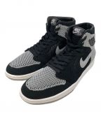 NIKEナイキ）の古着「AIR JORDAN1 RETRO HI FLYKNIT」｜ブラック×グレー