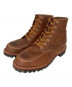 CHIPPEWAチペワ）の古着「モックトゥラゲッジフィールドブーツ」｜ブラウン