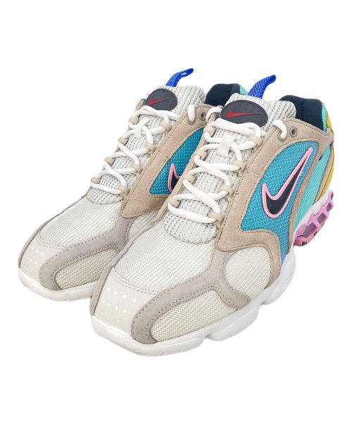 NIKE（ナイキ）NIKE (ナイキ) AIR ZOOM SPIRIDON CAGE 2 ホワイト×ブルー×イエロー サイズ:28.5cmの古着・服飾アイテム