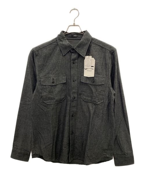 Denham（デンハム）Denham (デンハム) 長袖シャツ ブラック サイズ:Lの古着・服飾アイテム