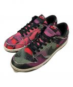 NIKEナイキ）の古着「DUNK LOW GRAFFITI」｜ピンク×グリーンン×ブラック