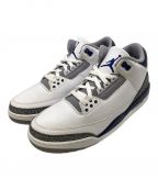 NIKEナイキ）の古着「AIR JORDAN3 Retro」｜ブルー×ホワイト