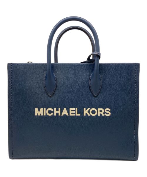 MICHAEL KORS（マイケルコース）MICHAEL KORS (マイケルコース) トートバッグ ネイビーの古着・服飾アイテム