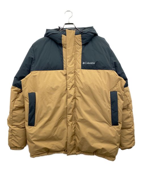 Columbia（コロンビア）Columbia (コロンビア) Aldercrest Down Hooded Jacke ブラウン×ブラック サイズ:XXLの古着・服飾アイテム