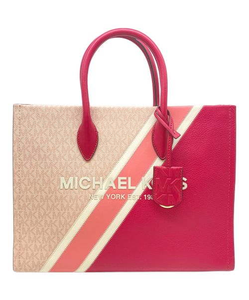 MICHAEL KORS（マイケルコース）MICHAEL KORS (マイケルコース) ハンドバッグ ピンクの古着・服飾アイテム