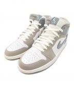 NIKEナイキ）の古着「AIR JORDAN1 MID SE」｜グレー×ホワイト