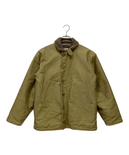 NAVY DEPARTMENT（ネイビーデパートメント）NAVY DEPARTMENT (ネイビーデパートメント) デッキジャケット カーキ サイズ:Lの古着・服飾アイテム