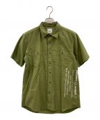 uniform experimentユニフォームエクスペリメント）の古着「半袖シャツ」｜グリーン