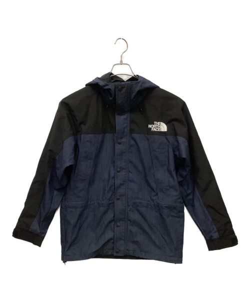 THE NORTH FACE（ザ ノース フェイス）THE NORTH FACE (ザ ノース フェイス) マウンテンライトデニムジャケット インディゴ×ブラック サイズ:Mの古着・服飾アイテム