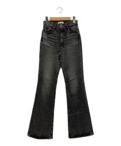 中古・古着通販】moussy (マウジー) MVS BLACK FLARE DENIM ブラック