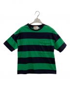 Traditional Weatherwearトラディショナルウェザーウェア）の古着「ポケットTシャツ」｜ネイビー×グリーン