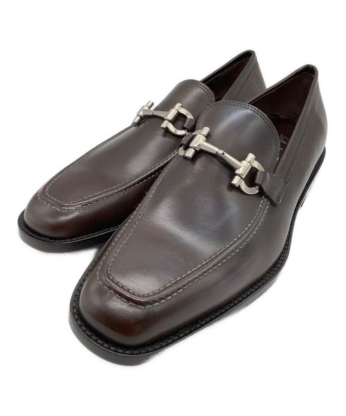 Salvatore Ferragamo（サルヴァトーレ フェラガモ）Salvatore Ferragamo (サルヴァトーレ フェラガモ) ビットローファー ブラウン サイズ:7EEの古着・服飾アイテム