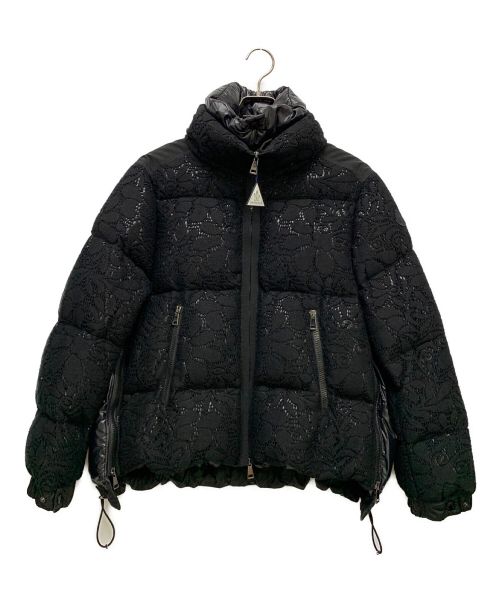 MONCLER（モンクレール）MONCLER (モンクレール) レース柄ダウンジャケット ブラック サイズ:3の古着・服飾アイテム