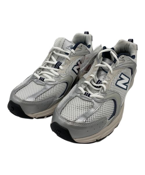 NEW BALANCE（ニューバランス）NEW BALANCE (ニューバランス) スニーカー ホワイト×ネイビー サイズ:27cmの古着・服飾アイテム