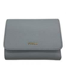 FURLA（フルラ）の古着「3つ折り財布」｜スカイブルー